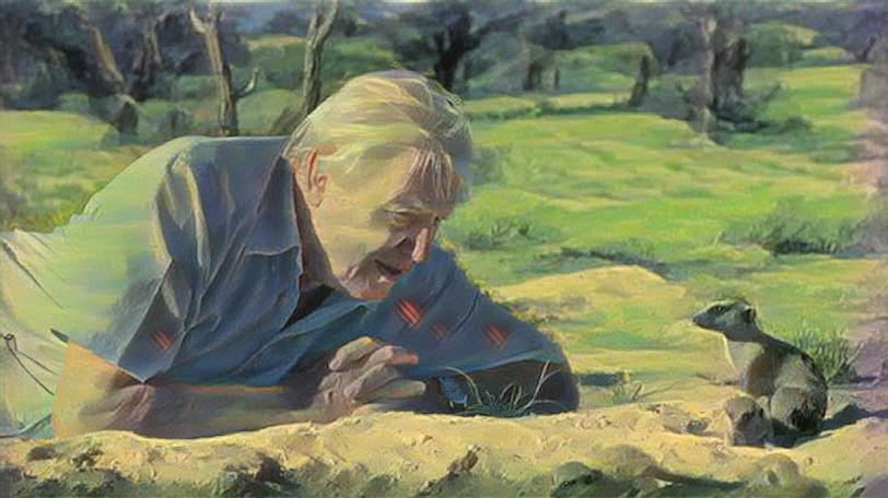 sir david styled with parameter values up to eleven