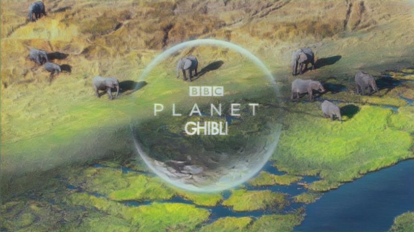 planet earth scene styled with default parameter values